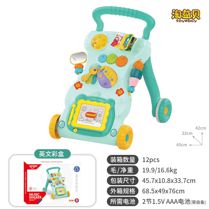 Multifunctional Musical Baby Walker Toy for Learning