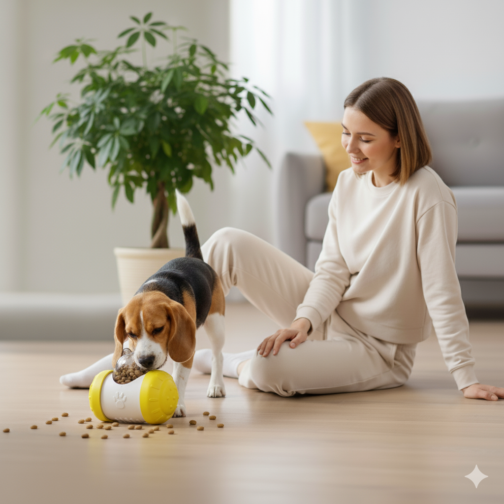 Dog Treat Toy - Interactive Dog Toys for Boredom Treat Dispensing Enrichment Dog Puzzle Toy Food Puzzles Ball for Mental Stimulation Boredom Buster for Small Medium Large Dogs (C)