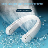 USB Portable Leafless Hanging Neck Fan (1pc)
