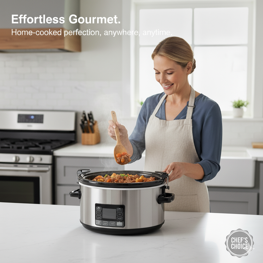 BAGSPRITE Double-layer Slow Cooker Carrying Case Compatible with 6-8 Quart Crockpot Carrier for Hot Food and Hamlton Beach Slow Cooker Tote with Lid Fastener for Crock-pot Dust Cover Applicances
